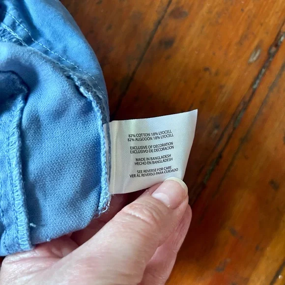 Orvis Women's Light Blue Drawstring Shorts - Picture 6 of 6